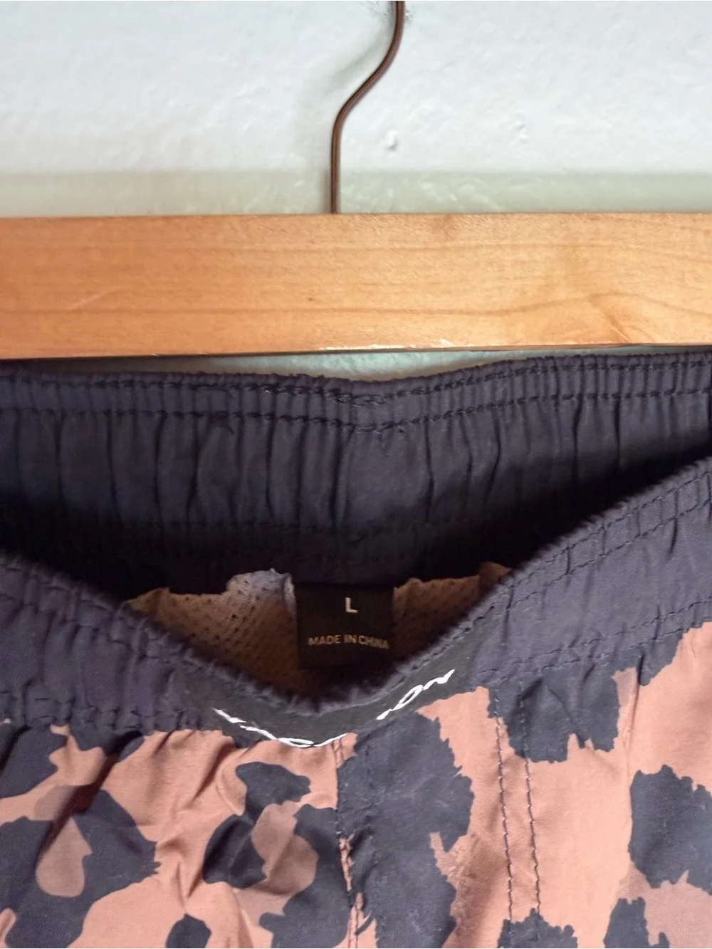 Men’s Vacation Leopard Print Brown and Black Swim Trunks